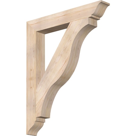 Ekena Millwork Funston Traditional Smooth Bracket, Douglas Fir, 5 1/2"W x 40"D x 48"H BKT06X40X48FST01SDF